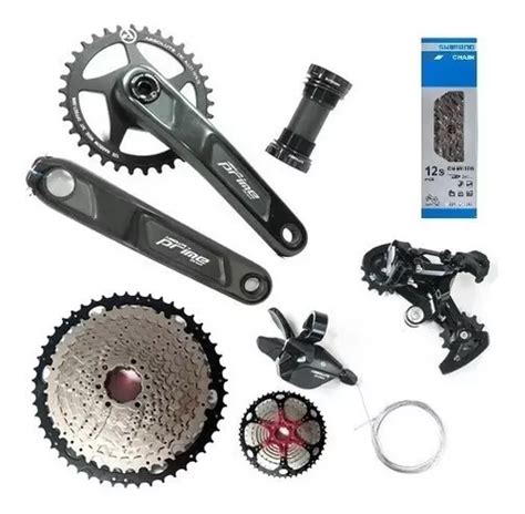 Kit Grupo Absolute 1x12v Completo Mtb C Corrente Shimano