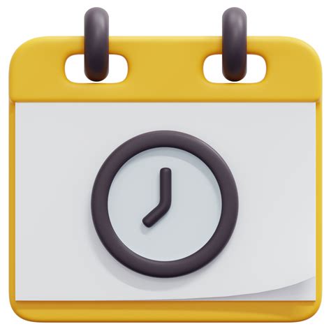 horario 3d render icono ilustración 11619139 PNG