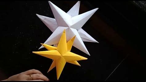 How To Make Simple And Easy Paper Star Diy Paper Craft Ideas ക്രിസ്മസ്