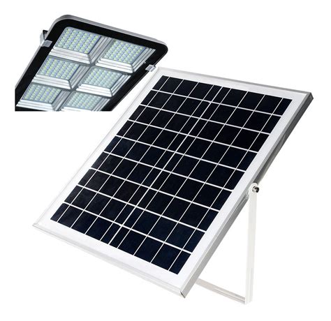 Foco Solar Led Exterior Lupa Luminaria Poste W Cuotas Sin Inter S