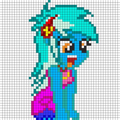 Equestria Girls Lyra Part 1 Perler Bead Pattern Bead Sprite Melty