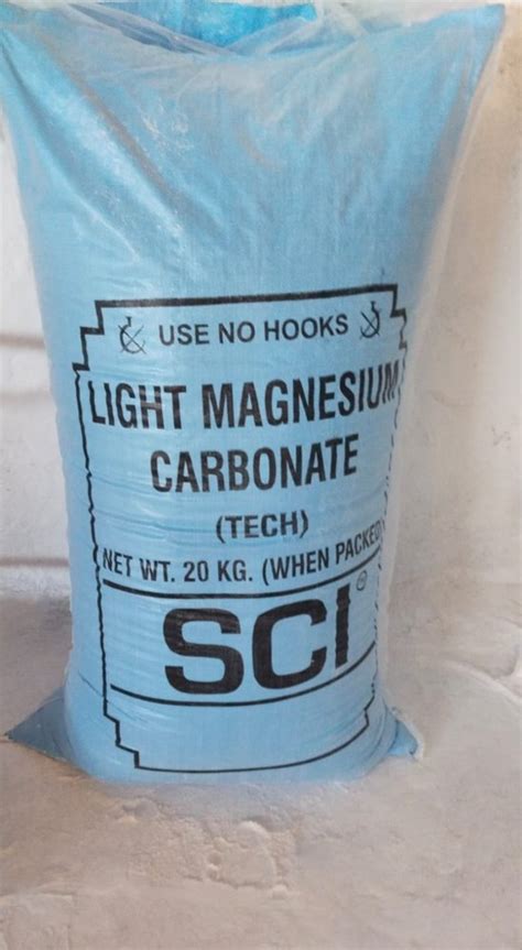 Light Magnesium Carbonate Grade Industrial Grade Packaging Size 20