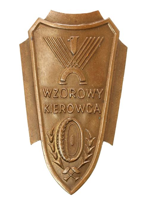 Prl Odznaka Wzorowy Kierowca Ii Klasy Wz Numerowana