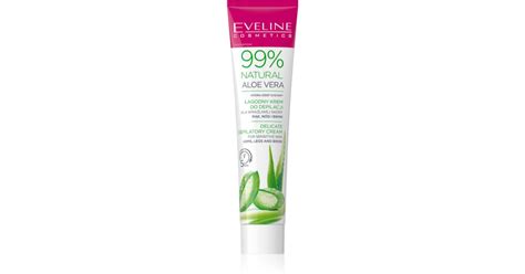 Eveline Cosmetics 99 Natural Aloe Vera Soothing Hair Removal Cream Bikini Line And Underarm