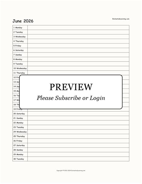 2025-2026 School-Year Scheduling Calendar - Enchanted Learning