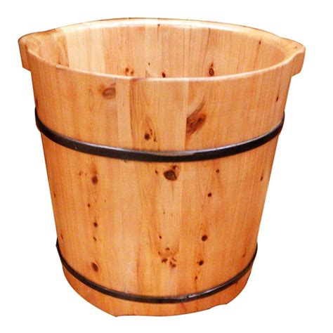 Buy Haphomespus Wooden Barrels Pedicure Basin 37cm Foot Bath Barrel Foot Bath Bucket Bucket Feet