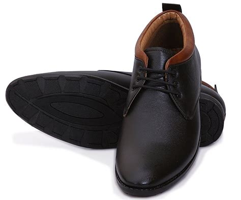 Synthetic Leather Black Men Office Formal Shoes, Size( UK / India ): 6 at Rs 599/pair in Agra