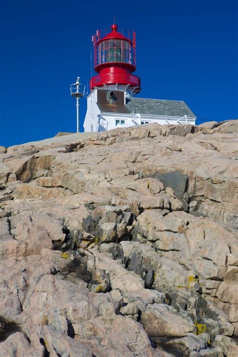 Lindesnes Lighthouse In Norway Stock Image - Image of nautical, north ...