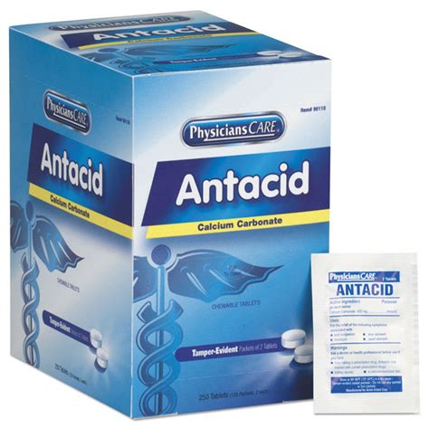 FAO90110 | First Aid Only™ 90110 Over the Counter Antacid Medications ...