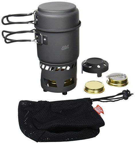 Esbit Cs Ha Piece Lightweight Trekking Cook Set With Brass Alcohol