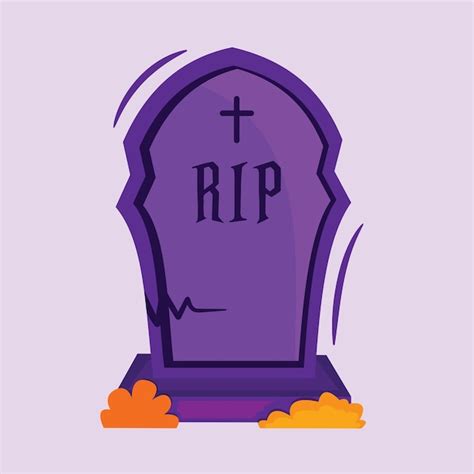 Premium Vector Rip Gravestone Or Tombstone Vector Perfect For Halloween