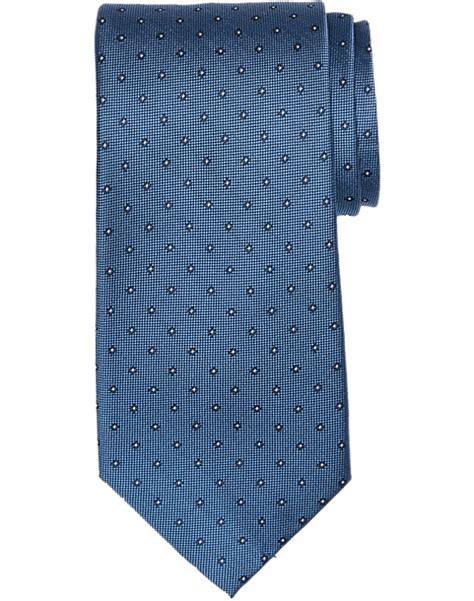 Awearness Kenneth Cole Narrow Tie Blue Pin Dot Mens Brands Mens