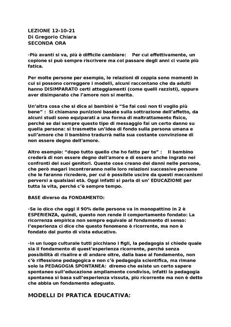 Si tratta di un riassunto fondamentale che spiega le origini della