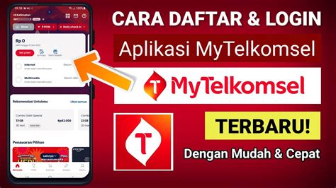 Cara Daftar Login Di Aplikasi Mytelkomsel Terbaru Youtube