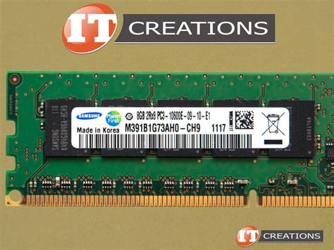 M391B1G73AH0 CH9 SAMSUNG 8GB PC3 10600E DDR3 1333 UNBUFFERED ECC 2RX8