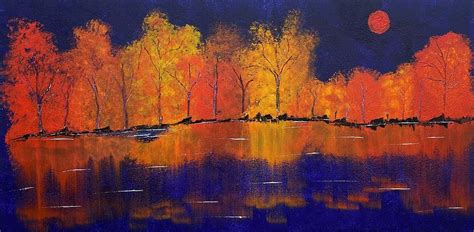 Midnight At Fire Island Painting By Joey Santiago Fine Art America