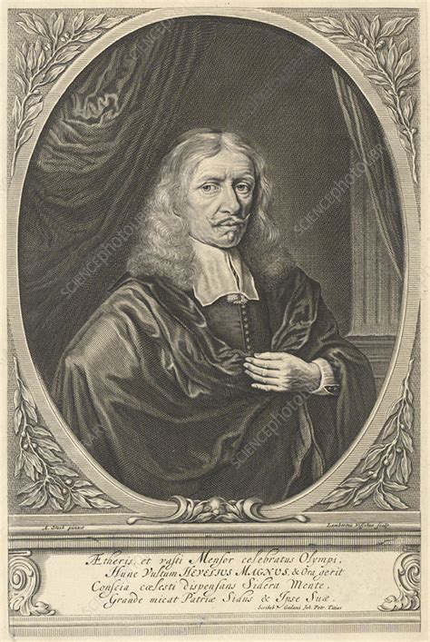 Johannes Hevelius Polish German Astronomer Stock Image C051 9407