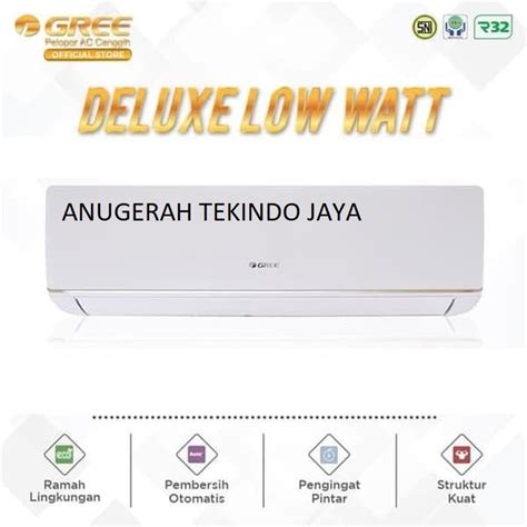 Jual AC GREE DELUXE LOW WATT 1 5 PK 12C3E PAKET PASANG 3 METER FREE