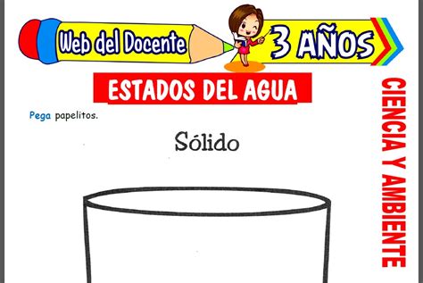 Los Tres Estados Del Agua Para Niños De 3 Años Web Del Docente