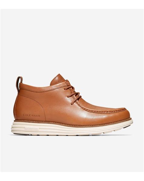 Cole Haan Mens Øriginalgrand Moc Toe Water Resistant Chukka Boot In Brown For Men Lyst