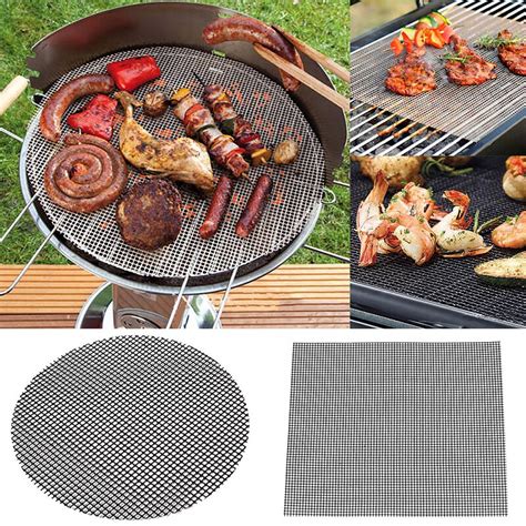 Non Stick BBQ Grill Mesh Mats Reusable Grilling Ne Grandado