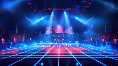 Disco Night Club Neon Background. Illustration AI Generative Stock Image - Image of dance ...