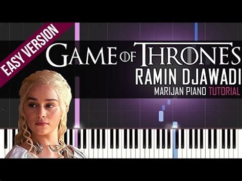 How To Play Game Of Thrones Main Theme Soundtrack Piano Tutorial