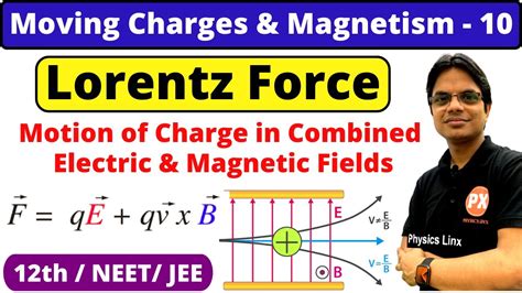 Moving Charges And Magnetism 10 Lorentz Force Motion Of Charge In Electro Magnetic Field Jee