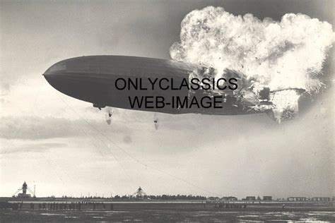 1937 HINDENBURG GERMAN AIRSHIP EXPLOSION AVIATION 4X6 PHOTO LAKEHURST ...