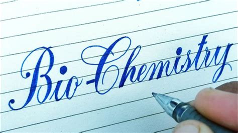 How to write Bio Chemistry Calligraphy in stylish way in 2023 | Writing ...