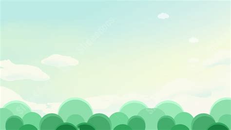 Green Landscape Beautiful Cartoon Powerpoint Background For Free ...