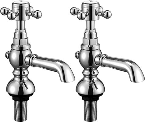 Wasserrhythm Basin Taps Pair Mixers Waterfall Victoria Traditional