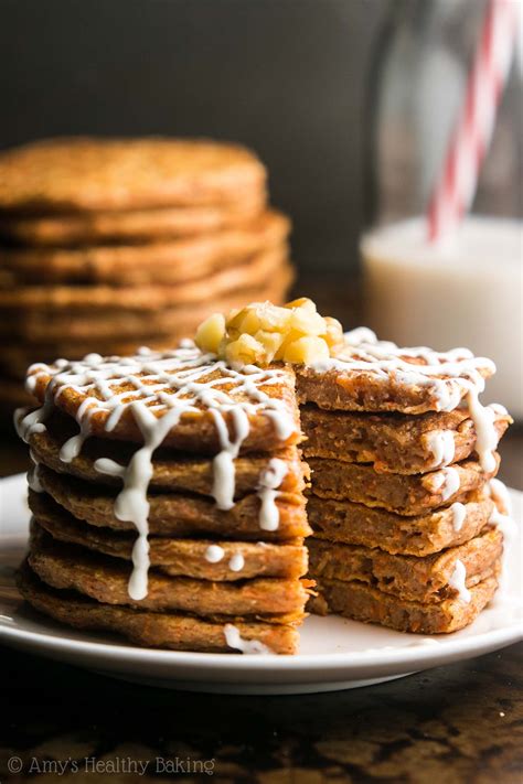 Carrot Cake Pancakes Amy S Healthy Baking