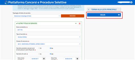 Concorso Docenti Secondaria Compilazione Domanda Servizi Quali Titolo