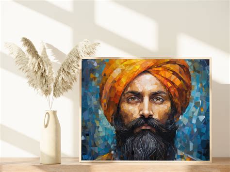 Sacred Strokes Sikh Poster Sikh Wall Art Sikh Art Sikh Prints Sikh