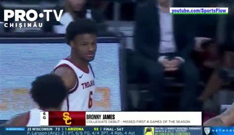 Bronny James Si A Facut Debutul In Baschetul Universitar Dupa Ce In