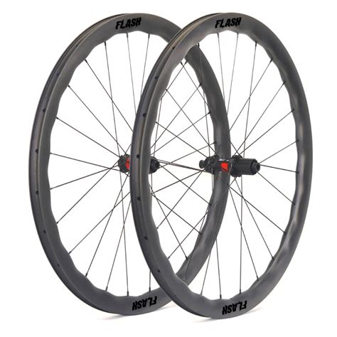 Wave Shape 700C 45x28mm Carbon Tubeless Hooked Hookless Tubular Road