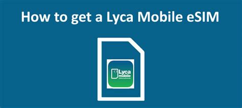 How To Get A Lyca Mobile Esim And Activate It