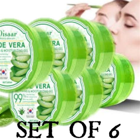 Set Of 6 Six Disaar Aloe Vera 99 Soothing And Moisturizing Gel 300ml Lazada Ph