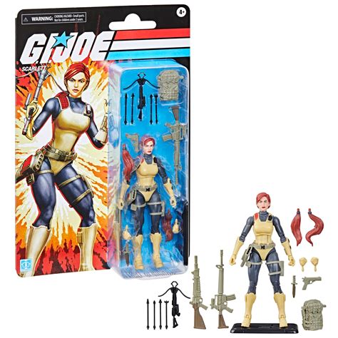 Gi Joe Classified Series Retro Cardback Scarlett 6 Inch Scale Action Figure Hasbro F9675