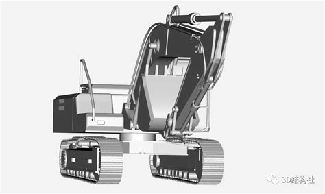 3D模型分享：挖掘机的3D模型 - 知乎