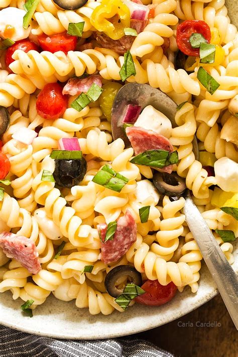 Antipasto Pasta Salad Homemade In The Kitchen