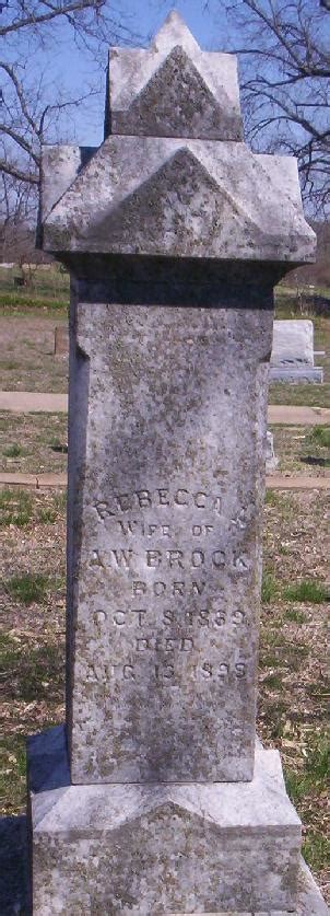 Rebecca A Speights Brock 1869 1899 Find A Grave Memorial