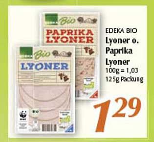 Edeka Bio Lyoner O Paprika Lyoner Angebot Bei Inkoop 1Prospekte De