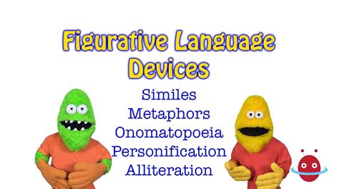 Similes Metaphors Onomatopoeia Personification And Alliteration Youtube