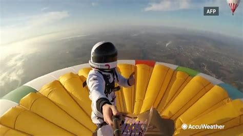 Watch Now New World Record For Highest Altitude Atop A Hot Air Balloon