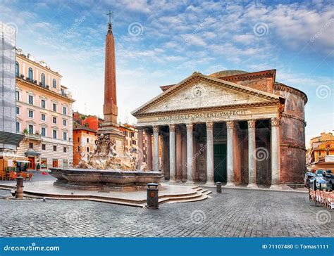 Pantheon Rom Stockfoto Bild Von Fassade Pantheon 71107480