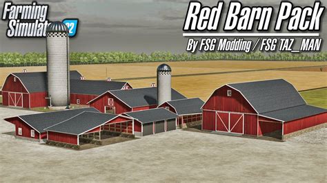 Red Barn Pack By FSG Modding FSG TAZ MAN Farming Simulator 22 YouTube