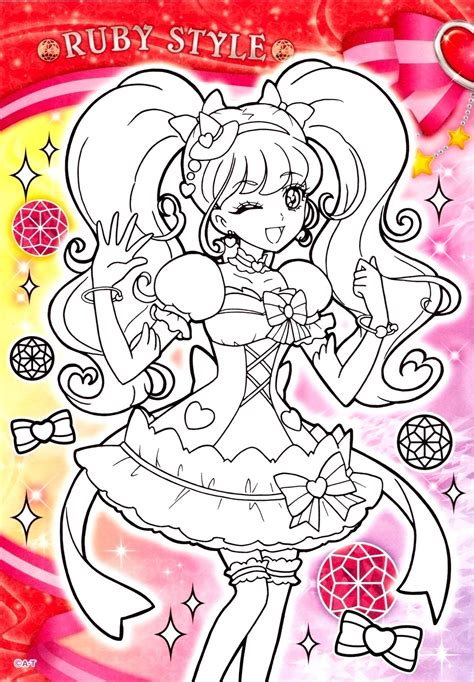 Mahou Tsukai Precure Coloring Books Coloring Pages Anime Art Girl