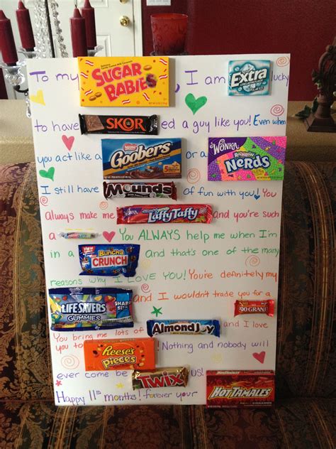 Thats So Creative But You Have To Buy All That Candy Birthday Message